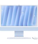  Apple iMac 24" 2024 (M4, RAM 16GB, SSD 256GB, 10-CPU, 10-GPU, MacOS) Blue (MWV13)