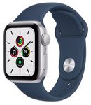  Apple Watch SE GPS 44mm Aluminum Case with Sport Band Silver/Blue