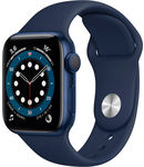 Купить Apple Watch Series 6 GPS 40mm Aluminum Case with Sport Band Blue/Deep Navy (LL)