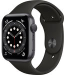 Купить Apple Watch Series 6 GPS 44mm Aluminum Case with Sport Band Space Grey/Black (LL)