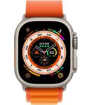 Apple Watch Ultra 49 mm Titanium Case, Alpine Loop Orange (Large, 165-210 mm) Orange