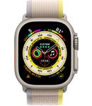  Apple Watch Ultra 49 mm Titanium Case, Trail Yellow/Beige (Medium/Large, 145-220 mm) Yellow/Beige