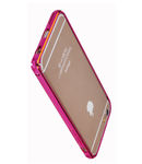 Купить Бампер для iPhone 6 металический малиновый