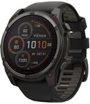 ������ Garmin Fenix 8 51mm Sapphire Carbon (����������) Gray DLC Titanium with Black Silicone (HK)