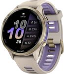 ������ Garmin Forerunner 970 French Gray Soft GoldTitanium with French Gray/Translucent Indigo Silicone (HK)
