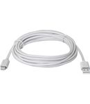 Купить USB кабель Micro Usb 3 метра белый