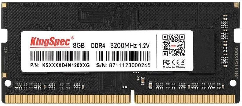  Kingspec 8 DDR4 3200 SODIMM CL17, Ret (KS3200D4N12008G) ()