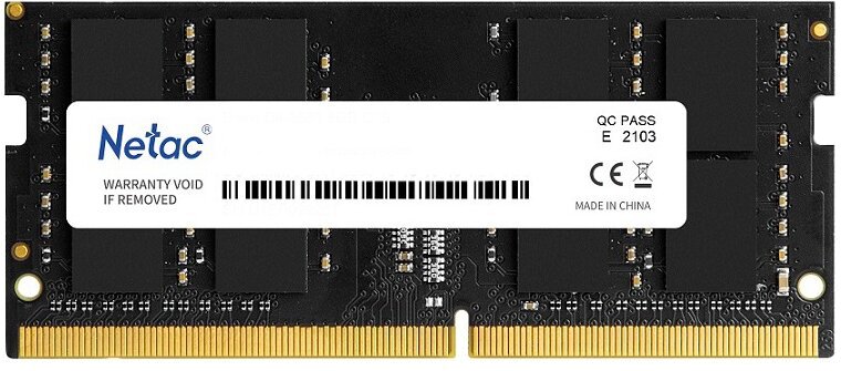  Netac Basics 16 DDR4 2666 SODIMM CL19 single rank, Ret (NTBSD4N26SP-16) ()