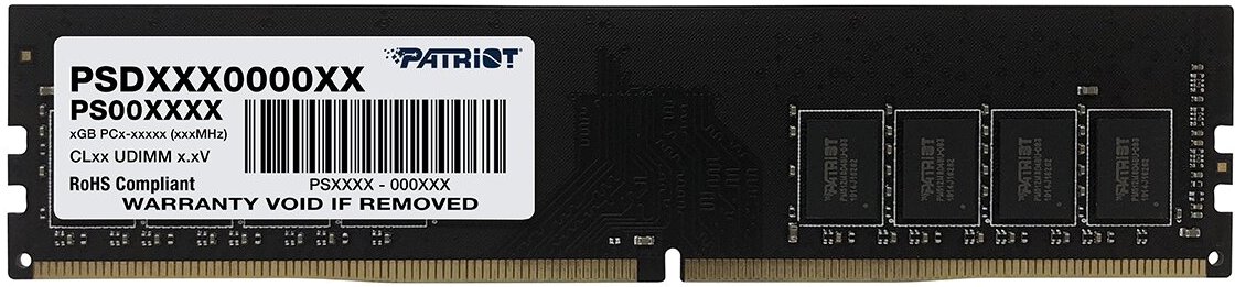  Patriot Memory Signature 16 DDR4 2666 DIMM CL19, Ret (PSD416G26662) ()