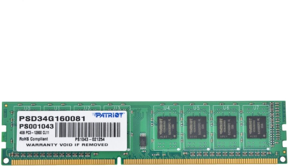  Patriot Memory Signature 4 DDR3 1600 DIMM CL11 (PSD34G160081) ()