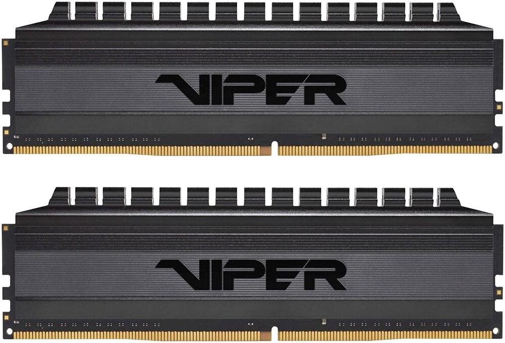 Patriot Memory VIPER 4 BLACKOUT 8 (4x2) DDR4 3000 DIMM CL16 dual rank (PVB48G300C6K) ()