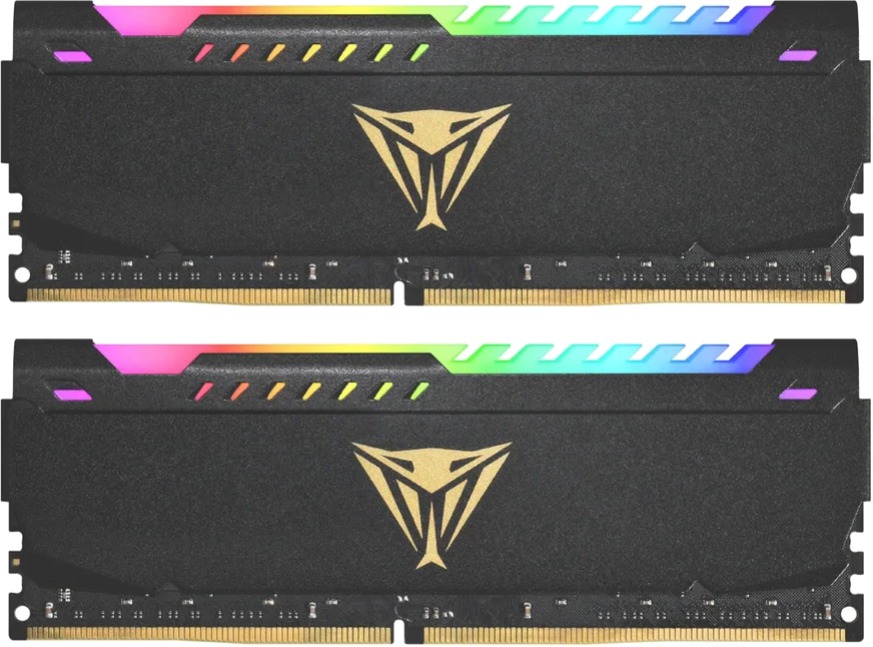  Patriot Memory VIPER STEEL RGB 16 (8x2) DDR4 3200 DIMM CL18 dual rank (PVSR416G320C8K) ()