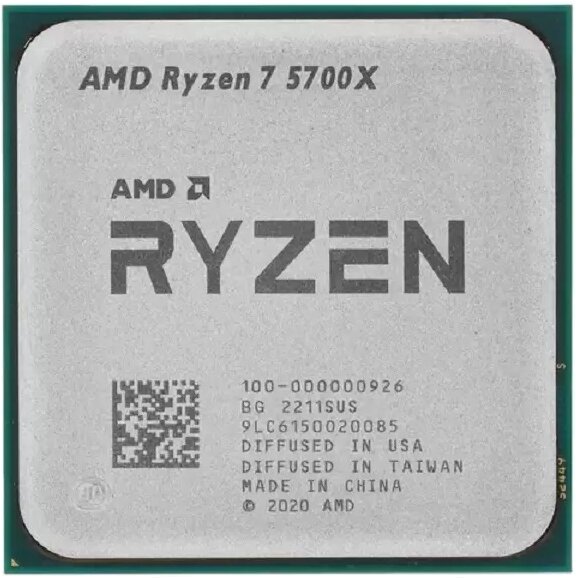  AMD Ryzen 7 5700X X8 SAM4 65W 3400 (100-000000926) (EAC)