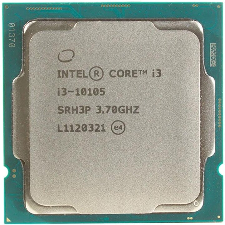Купить Intel Core i3 10105 LGA 1200 Comet Lake Refresh 3.7GHz, 6Mb, Oem (CM8070104291321) (EAC)