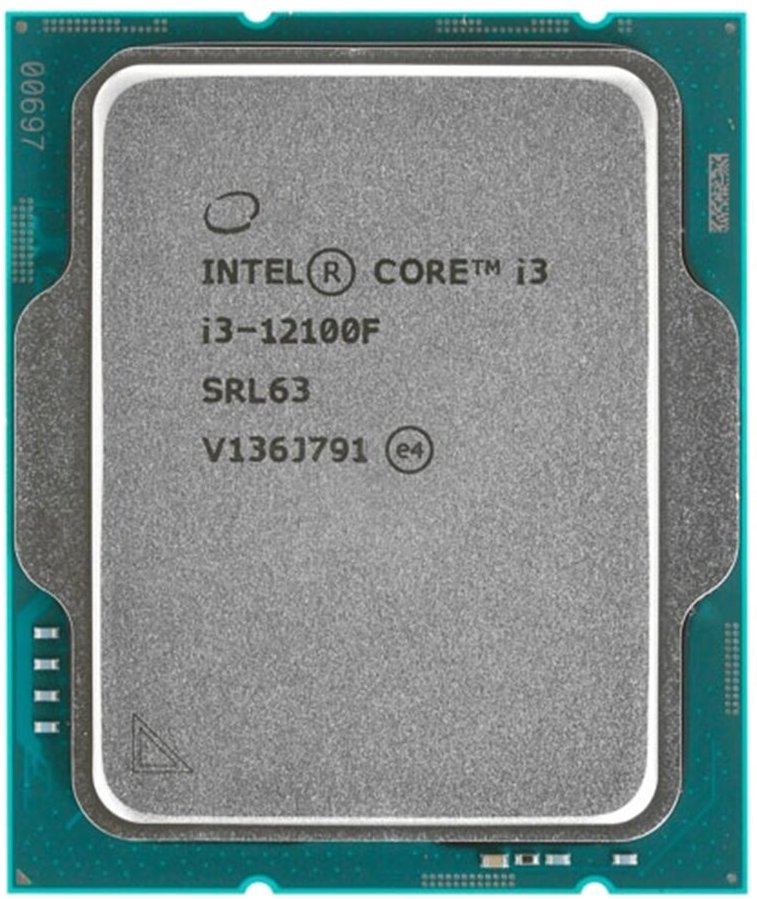 Купить Intel Core i3 12100F LGA 1700 Alder Lake 3.3GHz, 12Mb, Oem (CM8071504651013) (EAC)