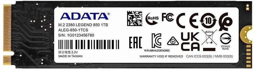  ADATA Legend 850 2Tb M.2 (ALEG-850-2TCS) (EAC)