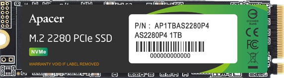  APACER AS2280P4 1Tb M.2 (AP1TBAS2280P4-1) (EAC)