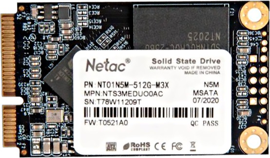  Netac N5M 512Gb mSATA (NT01N5M-512G-M3X) (EAC)