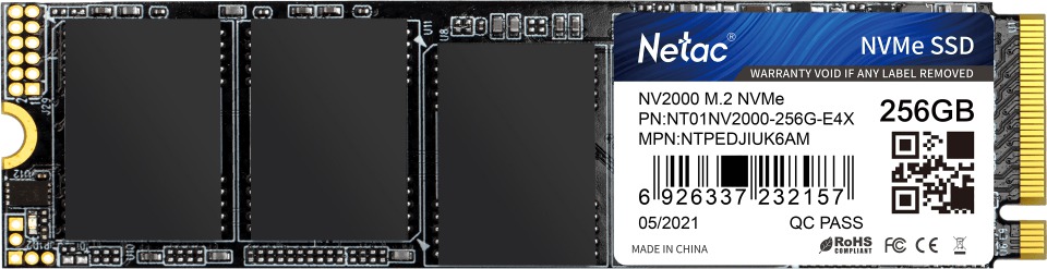  Netac NV2000 256Gb M.2 (NT01NV2000-256-E4X) (EAC)