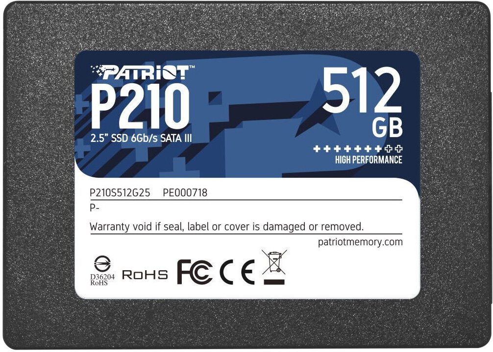  Patriot Memory P210 512Gb SATA (P210S512G25) (EAC)