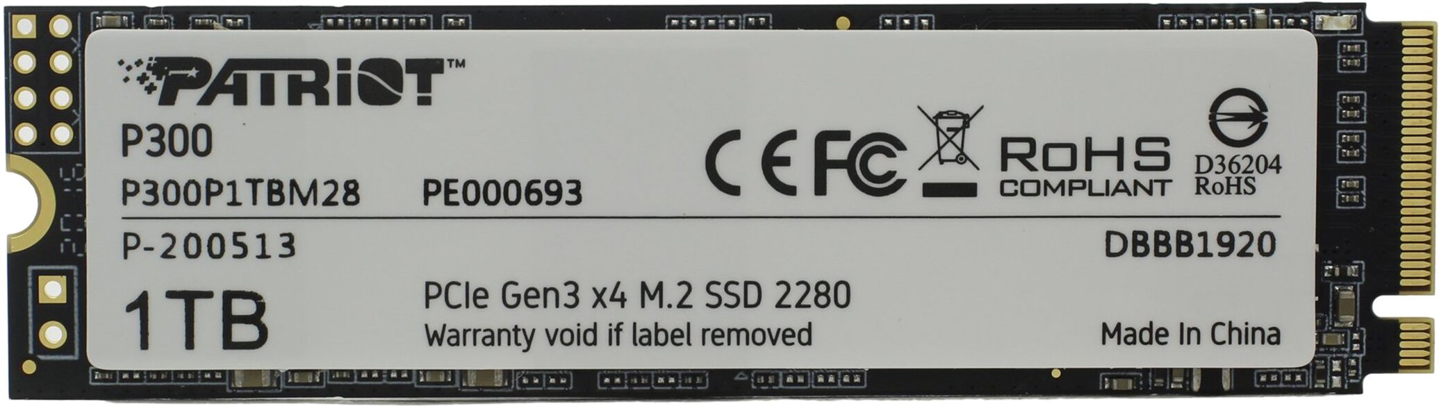 ������ Patriot Memory P300 1Tb M.2 (P300P1TBM28) (EAC)