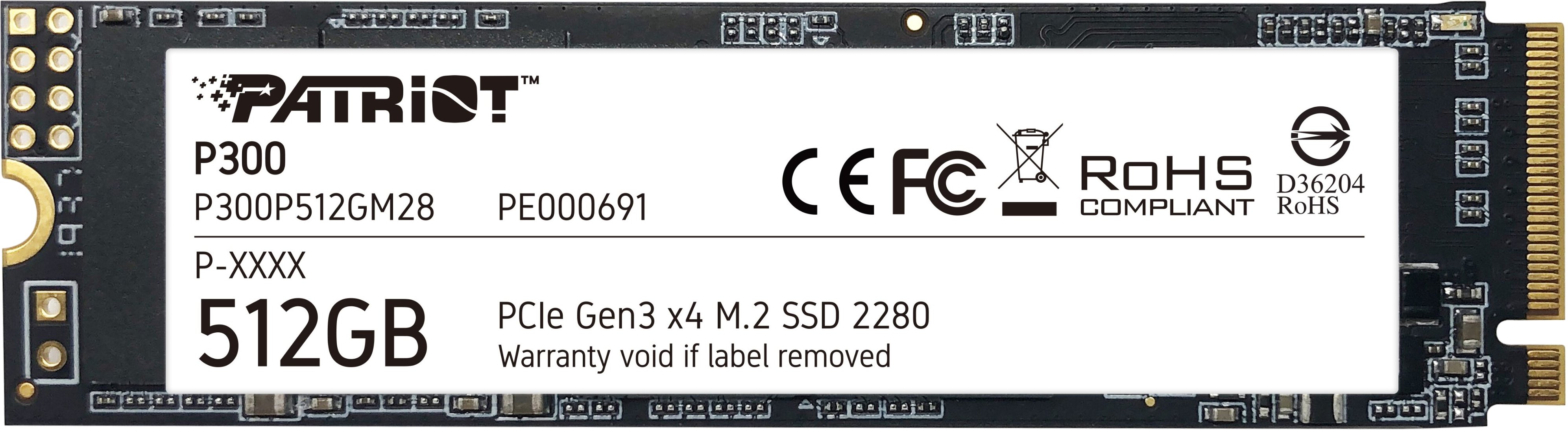 ������ Patriot Memory P300 512Gb M.2 (P300P512GM28) (EAC)