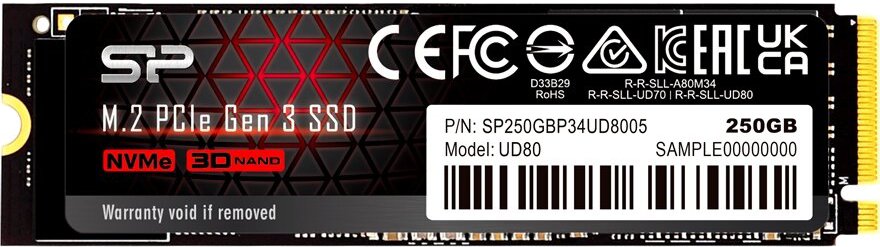  Silicon Power UD80 250Gb M.2 (SP250GBP34UD8005) (EAC)