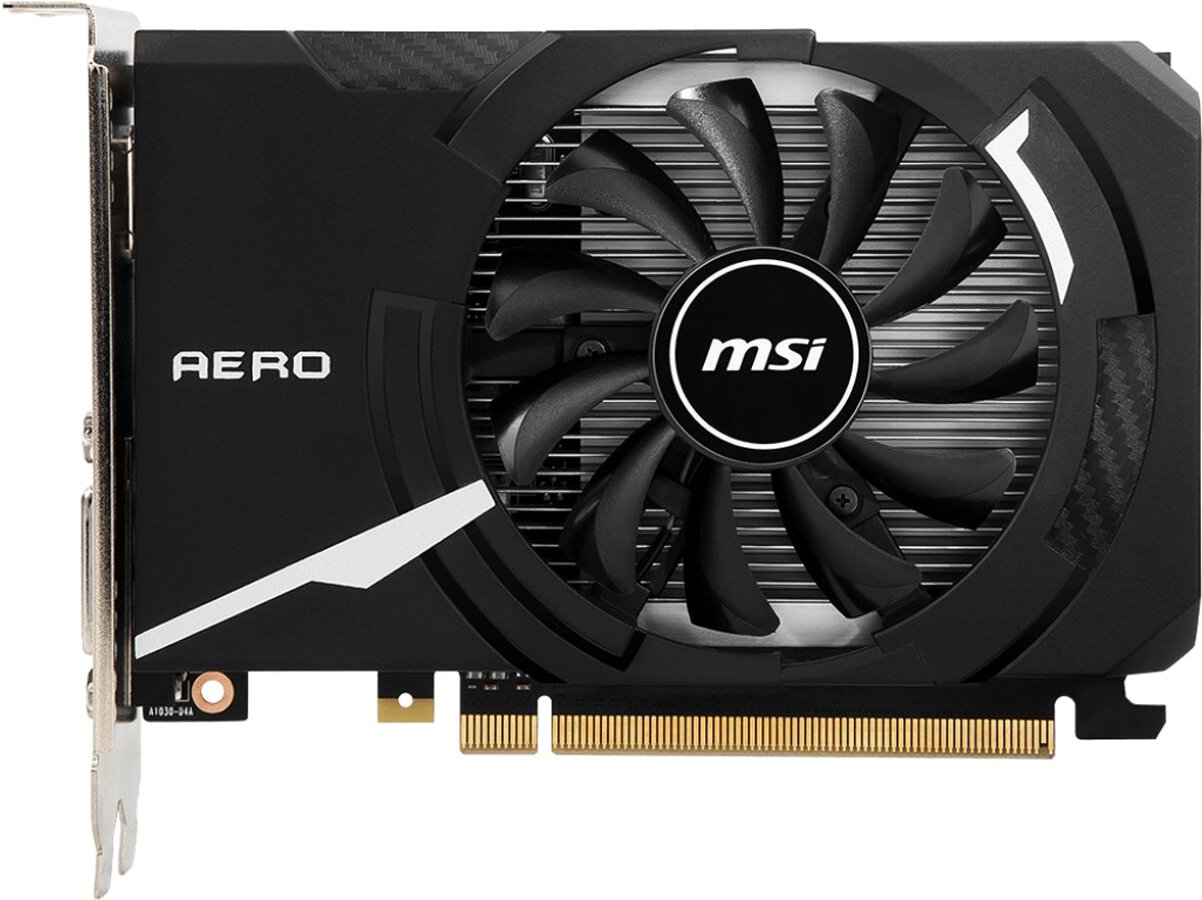  MSI PCI-E GT 1030 AERO ITX 2GD4 OC NVIDIA GeForce GT 1030 2048Mb 64 DDR4 1189/2100 HDMIx1 HDCP Ret ()