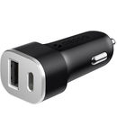 Купить Автомобильное зарядное устройство USB+Type-c быстрый заряд Deppa черное